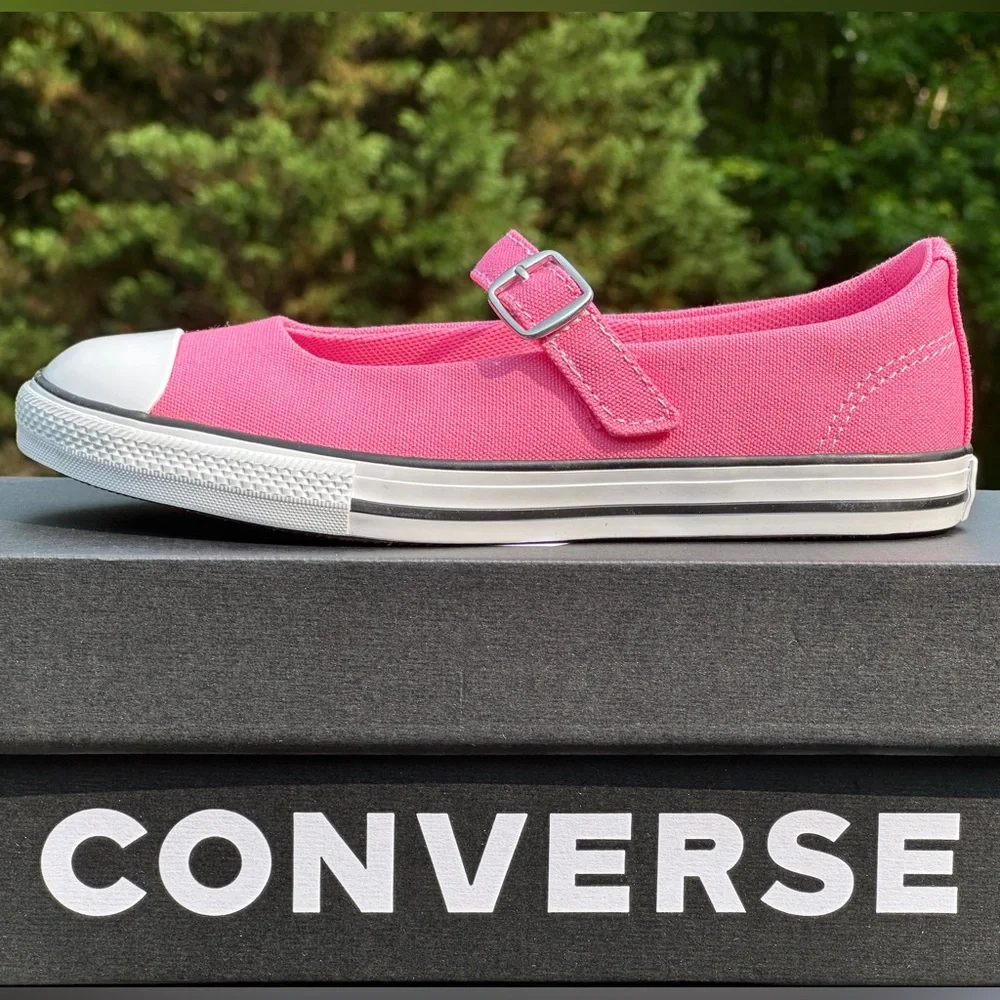 Converse Youth CTAS Mary Jane Pink Canvas Casual Sneaker - Sizes 13K, 2Y, 3Y NEW